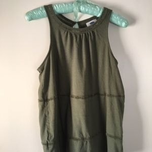 Old Navy Olive High Neck Tank Top Size XS